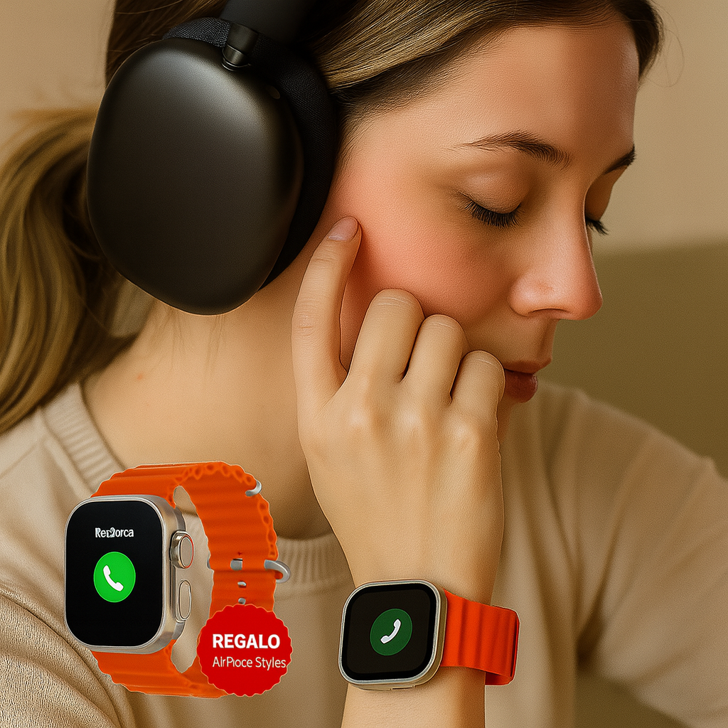 ¡SOLO HOY! COMPRA el SMARTWATCH ULTRA PRO y RECIBE OTRO RELOJ + 1 AIRPOD + 4 CORREAS SIN COSTO