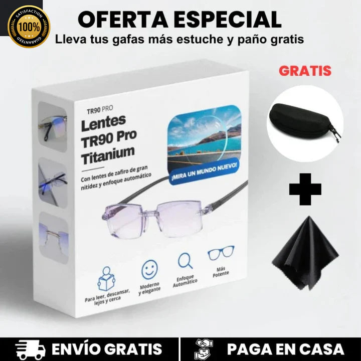 Gafas Premium Multifocales TR90 – Zoom Automático + Protección Antiluz Azul y Amarilla - Entrega 24/48h, Paga al Recibir (Descuento Exclusivo por Tiempo Limitado)